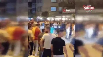 İzmir'de Galatasaray ve Fenerbahçeli taraftarlar birbirine girdi