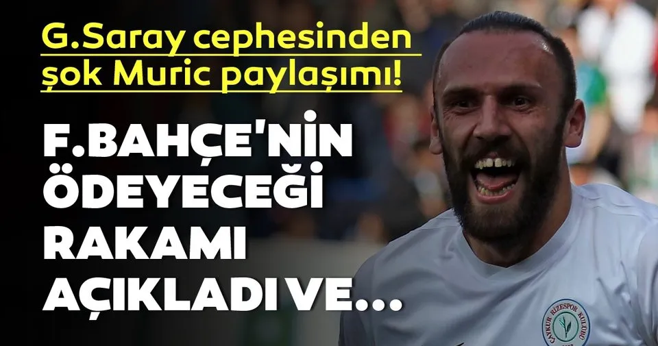 Galatasaray Cephesinden Sok Vedat Muric Paylasimi Spor Haberleri