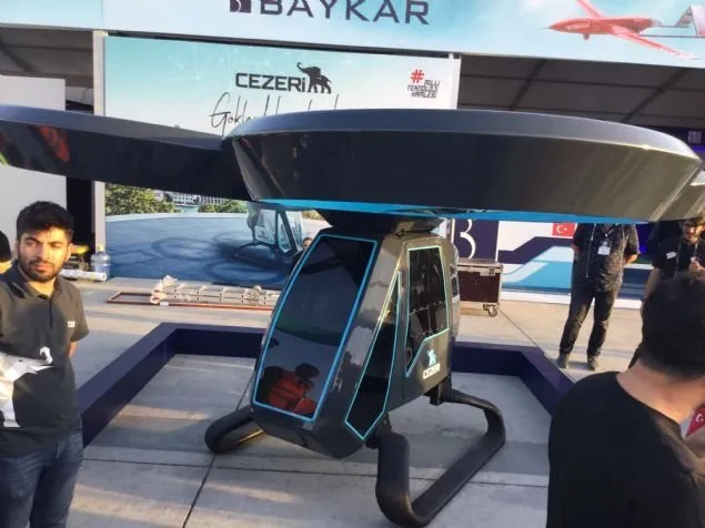 Türkiye’nin ilk uçan aracı Cezeri ilk kez görüntülendi