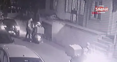 İstanbul Ümraniye’de motokuryeye yumruklu saldırı dehşeti kamerada