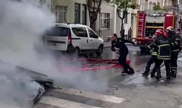 Yangına müdahale eden itfaiyecilerin üzerine duvar düştü! #kocaeli
