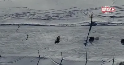 Uludağ’da ayağını kıran kayakçının imdadına JAK yetişti | Video