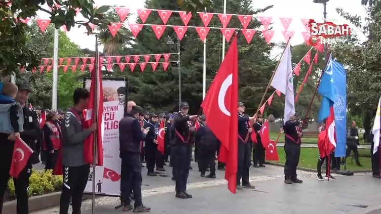 Samsun'da 19 Mayıs kutlamaları Atatürk Anıtı’ndaki törenle başladı