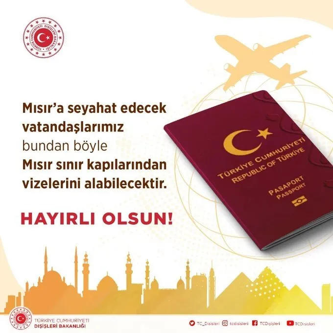 SON DAKİKA! Dışişleri Bakanlığı müjdeli haberi duyurdu: Bir ülkeye daha kapıda vize uygulanması: Türk vatandaşlarının vizesiz gidebileceği ülkeler...