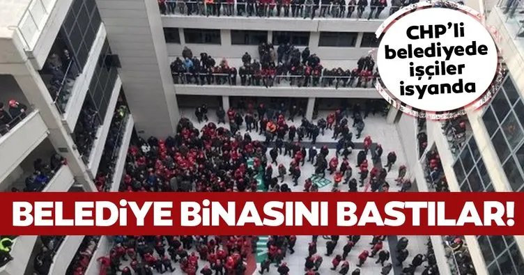 Son dakika: CHP’li Çankaya Belediyesi işçileri isyanda! Belediye binasını bastılar!