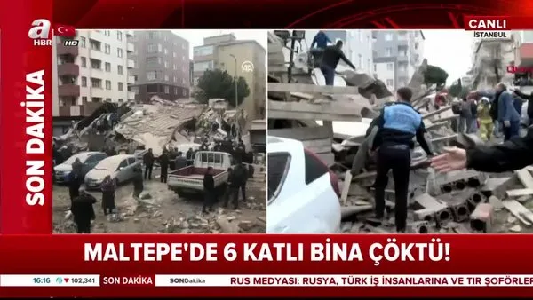 İstanbul Kartal'da 8 katlı bina çöktü! Olay yerinden ilk görüntüler