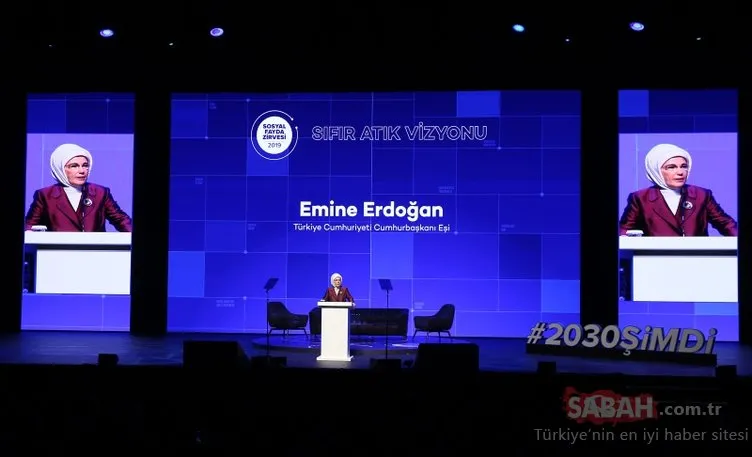 6. Sosyal Fayda Zirvesi’nde konuşan Emine Erdoğan, Yeşil Ekonomiye dikkat çekti