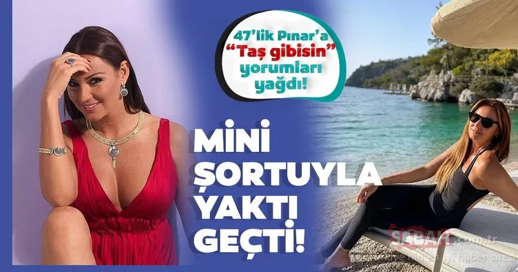 Pınar Altuğ yaptığı sporun meyvesini topluyor! 47’lik Pınar Altuğ mini şortu ile yaktı geçti! Fit haline övgüler yağdı!