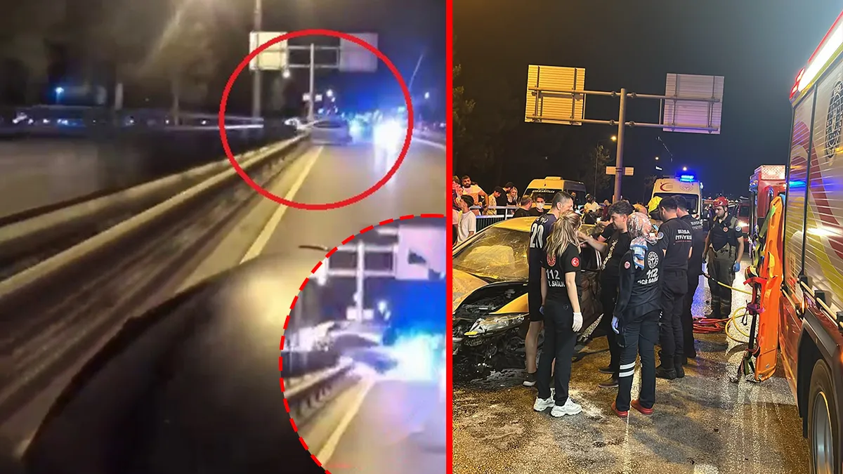 Bursa’da feci kaza! Bariyerlere çarpan otomobil taklalar attı: O anlar kameraya yansıdı! Bursa’da feci kaza! Bariyerlere çarpan otomobil taklalar attı: O anlar kameraya yansıdı!