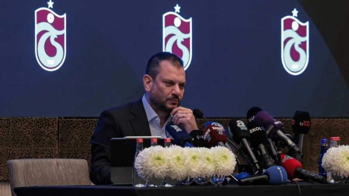 Trabzonspor Başkanı Ertuğrul Doğan'dan hakem tepkisi!