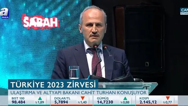 Bakan Turhan 'Türkiye 2023 Zirvesi'nde konuştu!
