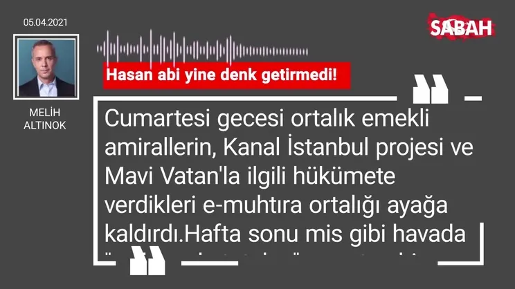 Melih Altınok | Hasan abi yine denk getirmedi!