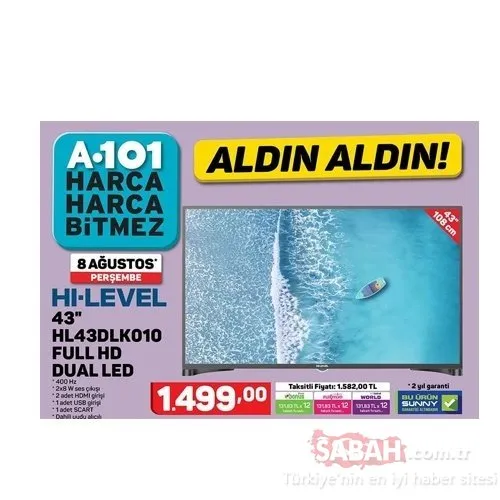 Yeni A101 aktüel ürünler kataloğu tam hali burada! 8 Ağustos A101