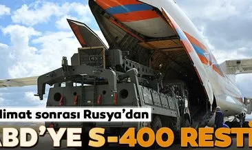 Teslimat sonrası Rusya’dan ABD’ye S-400 resti