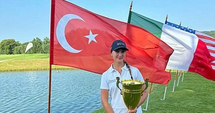 Milli golfçü Deniz Sapmaz, Macaristan’da kadınlar kategorisinde şampiyon oldu