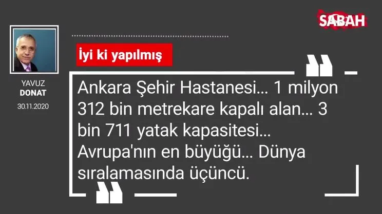Yavuz Donat 'İyi ki yapılmış'