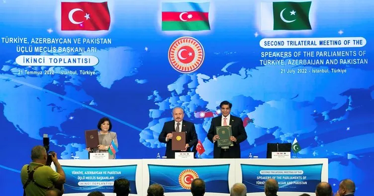 Türkiye, Azerbaycan ve Pakistan meclis başkanları İstanbul Beyannamesi’ni imzaladı