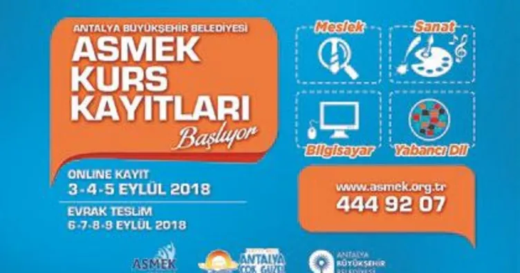 ASMEK’te yeni kayıtlar başlıyor