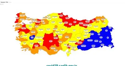 Türkiye risk haritası ile düşük, orta, yüksek ve çok riskli iller hangileri? Ankara, İzmir ve İstanbul hangi risk grubunda? Koronavirüs düşük, orta, yüksek ve çok riskli illerin renk kodu haritası
