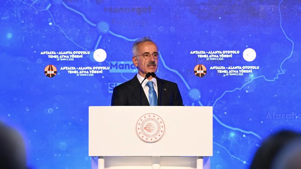 Turizmin başkentine dev yatırım! Antalya Alanya Otoyolu’nun temeli atıldı