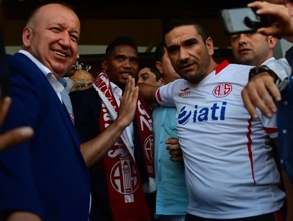 Antalya'da Samuel Eto'o coşkusu