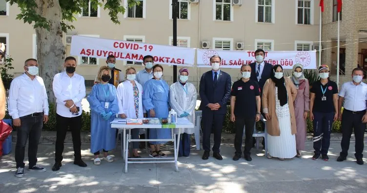 Tokat’ta aşılama çadırı kuruldu