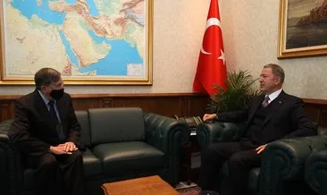 Milli Savunma Bakanı Hulusi Akar, ABD’nin Ankara Büyükelçisi Satterfield’ı kabul etti