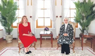 Emine Erdoğan, Radeva ile bir araya geldi