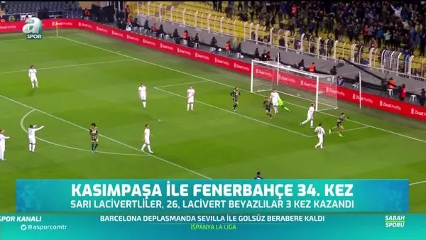 Kasimpasa Ile Fenerbahce 34 Kez Videosunu Izle Son Dakika Haberleri