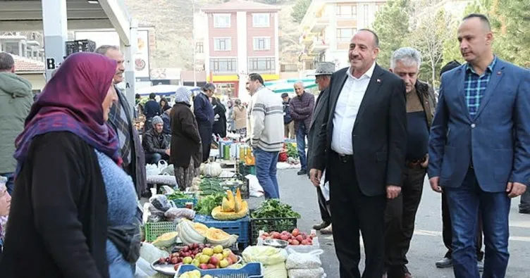 Başkan Duruay pazar esnafını ziyaret etti