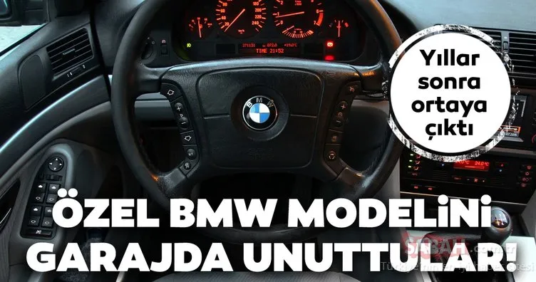 BMW’nin özel arabasını garajda unuttular! Efsane otomobil yıllar sonra gün ışığına çıktı!