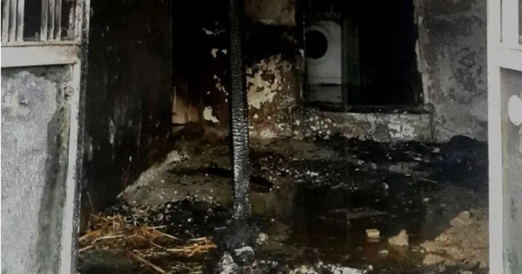 Evde çıkan yangında 9 kişi dumandan etkilendi