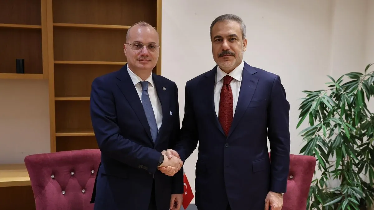 Bakan Fidan, Arnavut mevkidaşı Hasani ile bir araya geldi Bakan Fidan, Arnavut mevkidaşı Hasani ile bir araya geldi