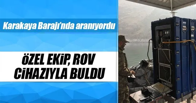 Özel ekip, ROV cihazı ile genç kızın cesedine ulaştı