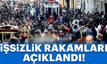 Son dakika... İşsizlik rakamları açıklandı!