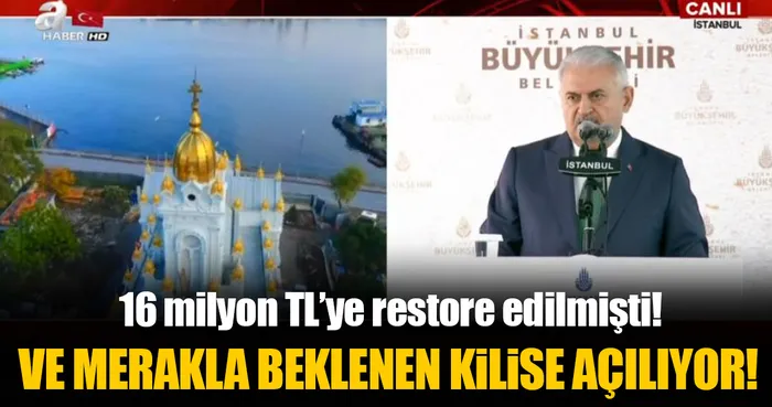 Başbakan Yıldırım Demir Kilise'nin açılış töreninde konuştu!