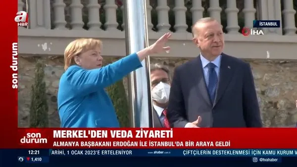 SON DAKİKA: Cumhurbaşkanı Erdoğan İstanbul'da Angela Merkel ile bir araya geldi