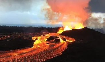 Hawaii’de yanardağı izlemek isteyenler gözaltında