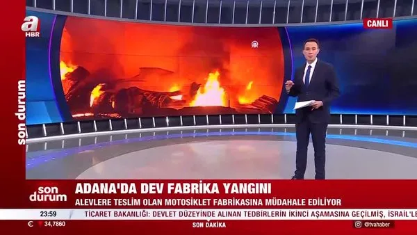 Adana'da motosiklet fabrikasında yangın! Bölgeye çok sayıda ekip sevk edildi; hava desteği de istendi
