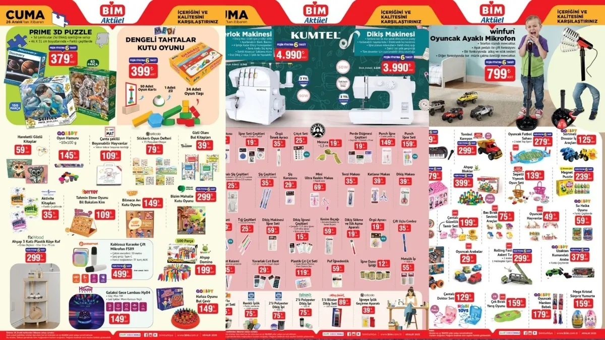 BİM AKTÜEL YILBAŞINA ÖZEL FIRSATLAR! 🎄✨26 - 30 Aralık BİM’de neler var, indirimli mi?