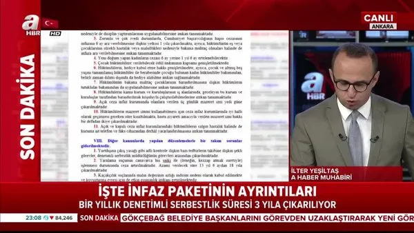 İşte ceza infaz paketinin ayrıntıları | Video