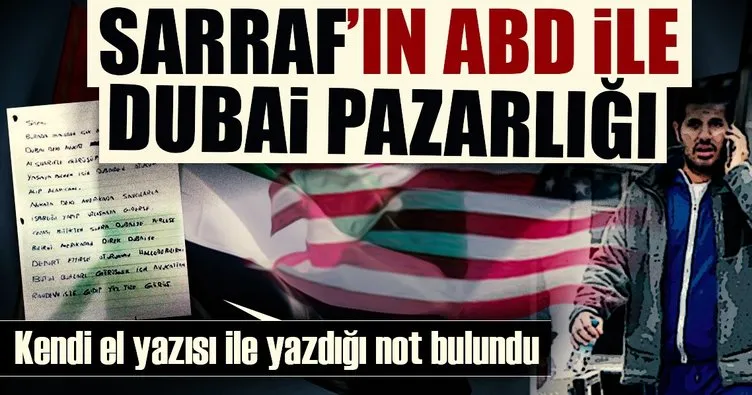 Sarraf’tan Dubai pazarlığı