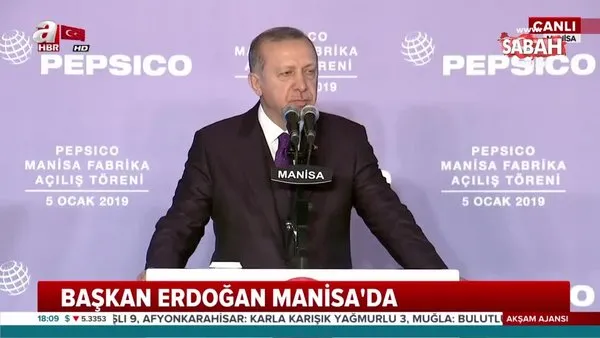 Başkan Erdoğan, Manisa'daki fabrika açılışında konuştu