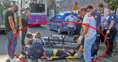 İstanbul Beyoğlu’nda şaşkına çeviren akılalmaz kaza | Video