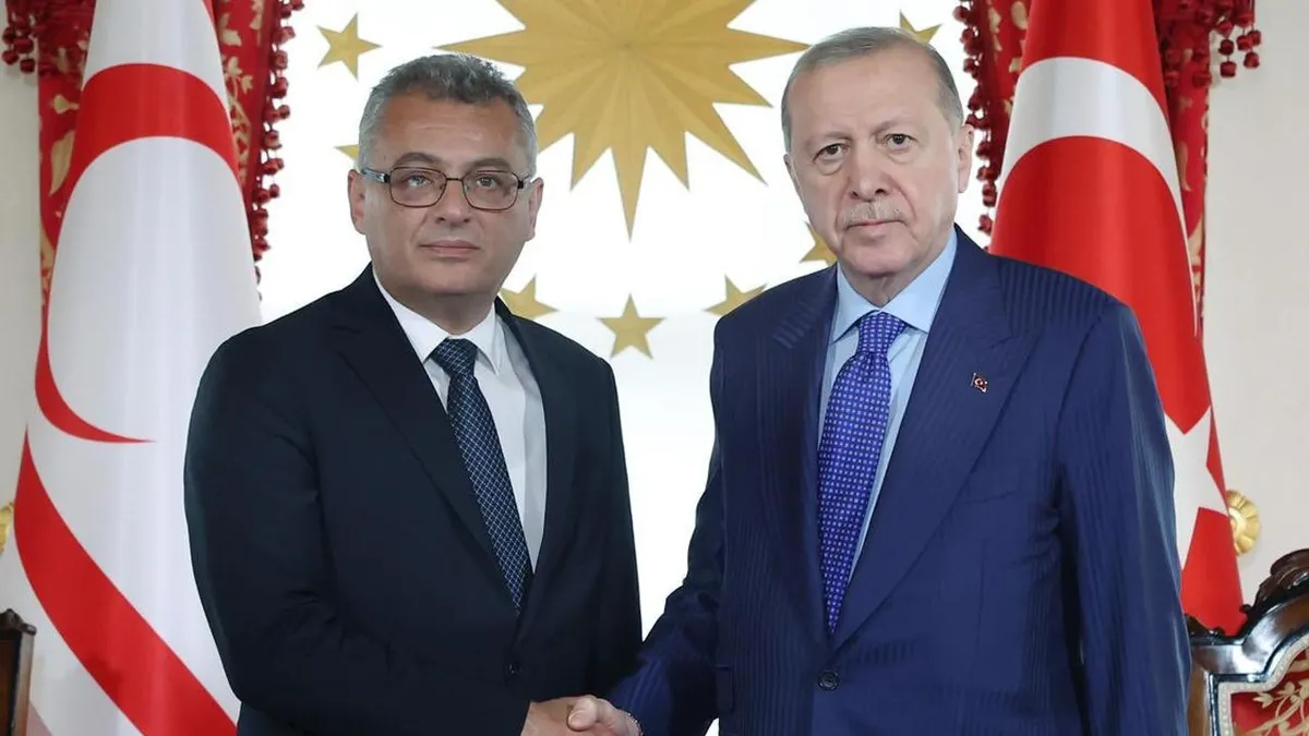 Başkan Erdoğan KKTC Cumhurbaşkanı Erhürman ile görüştü