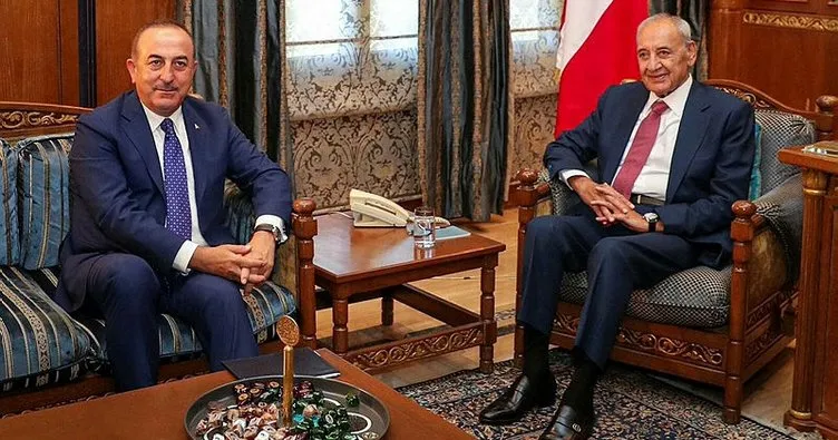 Çavuşoğlu, Lübnan Meclis Başkanı ile görüştü