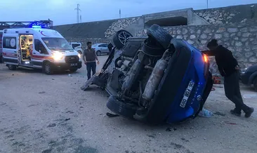 Çorum’da otomobil takla attı: 3 yaralı