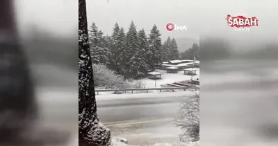 Ilgaz Dağı’nda nisan ayında kar sürprizi | Video