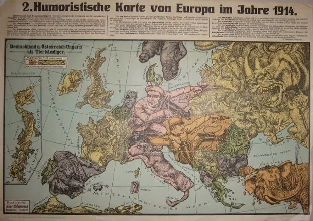 Birinci Dünya Savaşı’nın propaganda haritaları