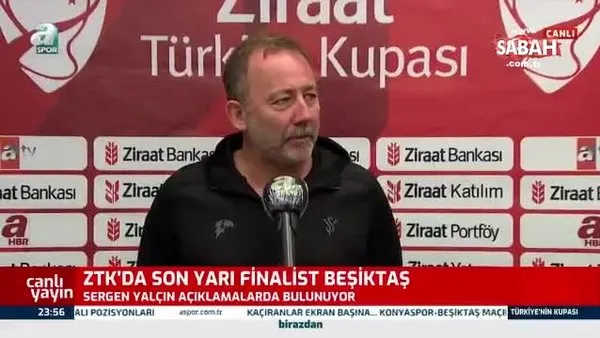Beşiktaş Teknik Direktörü Sergen Yalçın'ın maç sonu açıklamaları